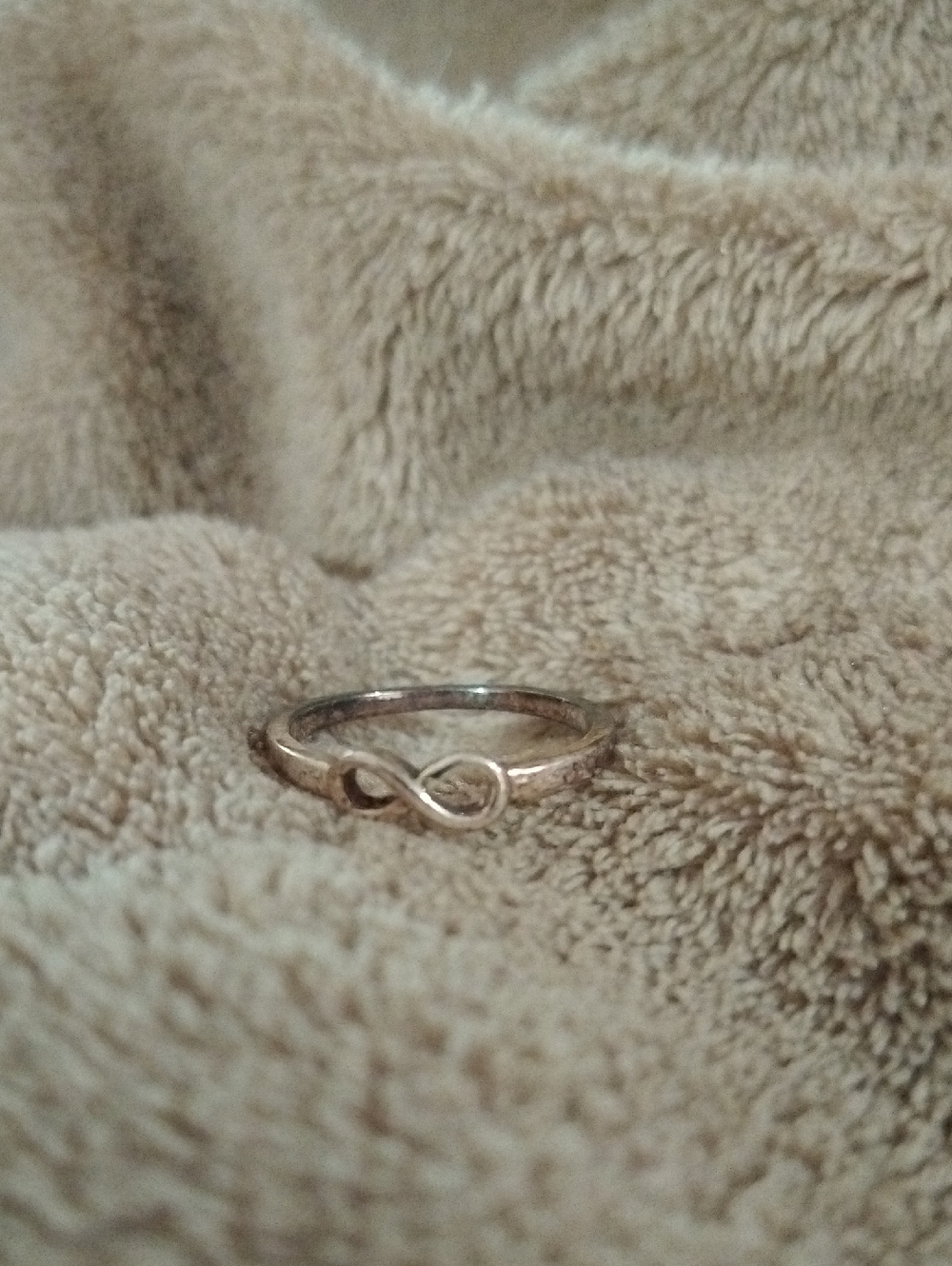 Infinity Silver Tone Ring - Minimal Women's Jewelry Size 9.5